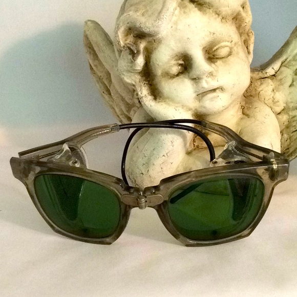 STEAMPUNK STYLE Vintage Folding Welders Goggles - Picture 1 of 13